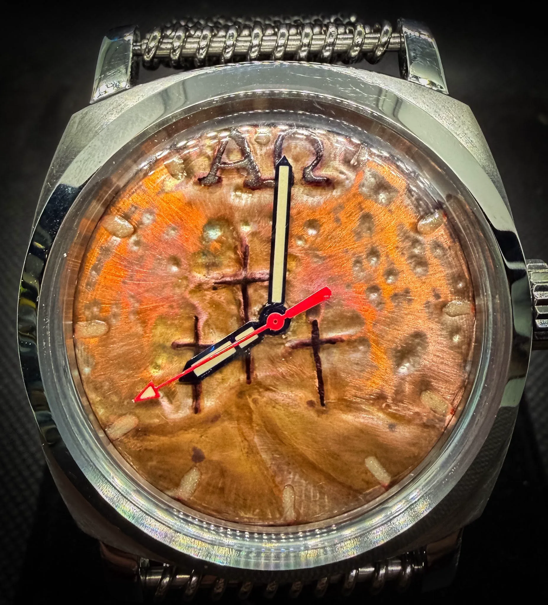 Hand-Hammered Copper Dial custom build — Reno