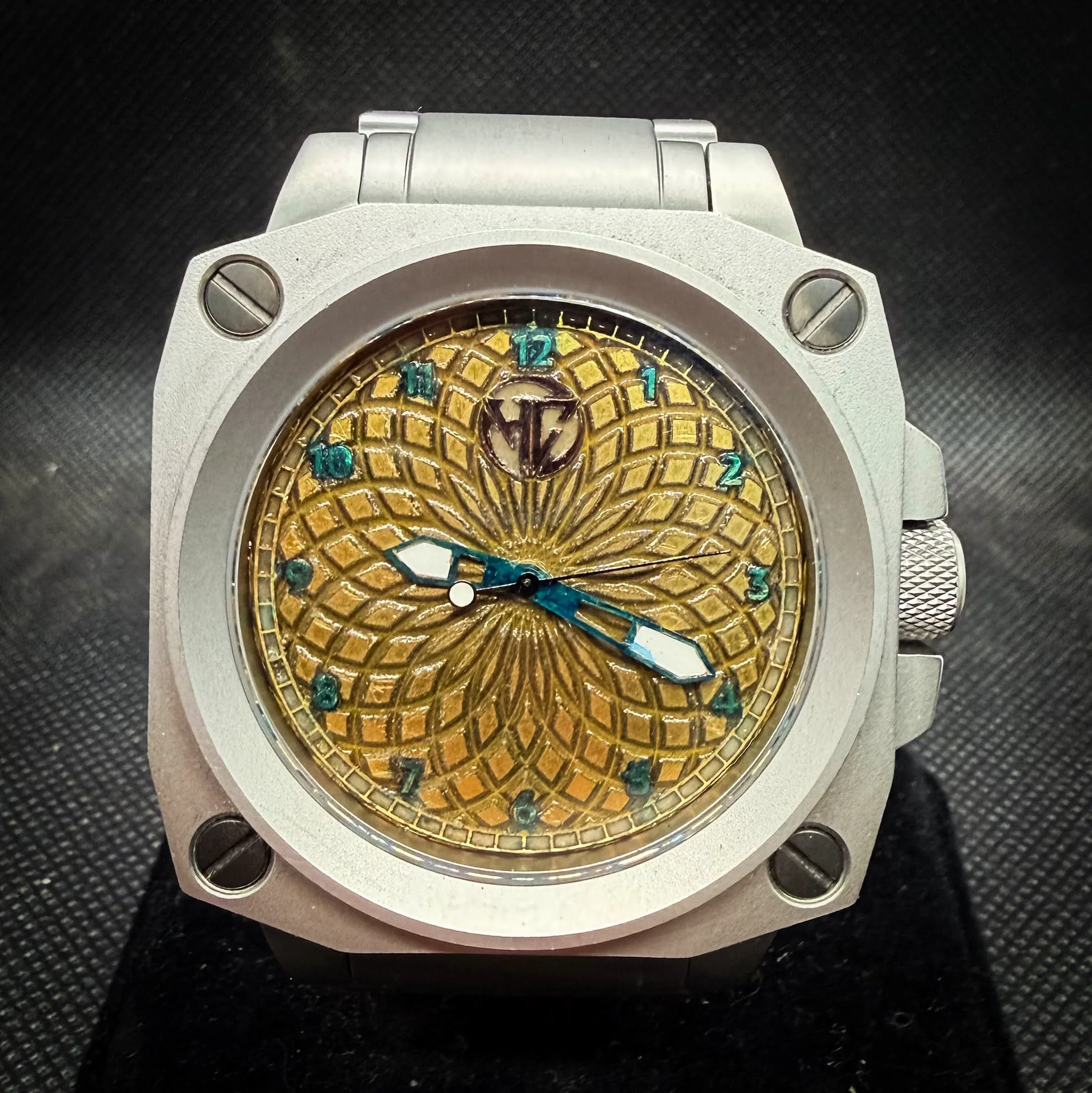 Monster 52mm Eterno Guilloche — 52mm sandblasted case custom build, Reno
